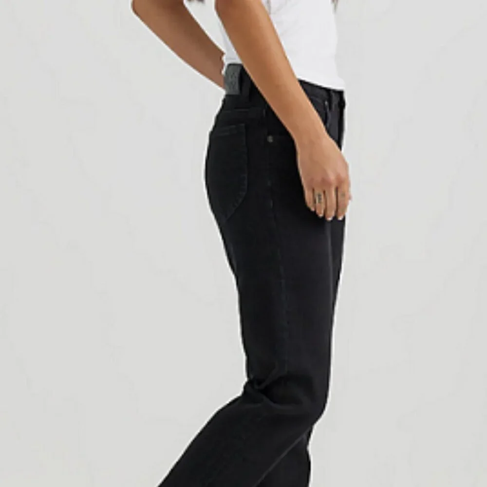 Vintage LEE Relaxed Fit Jeans Black Label Black Denim Tapered Leg - Size 8 - Picture 1 of 6